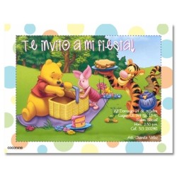 c0098 - Birthday invitations - Winnie pooh