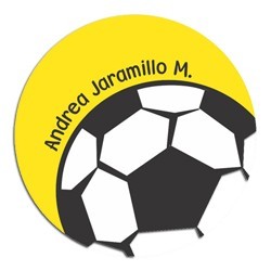 pr0005 - Tarjetas redondas - Fútbol. 