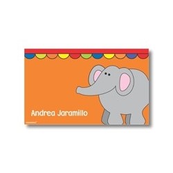 Label cards - elephant