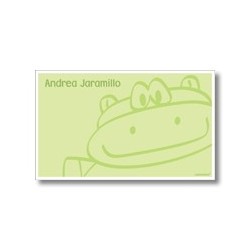 Label cards - hippo