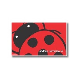Label cards - ladybug