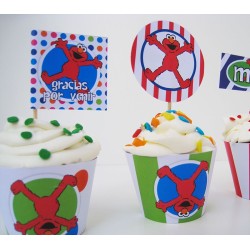 tcup0000 - Toppers for cupcakes x4 units