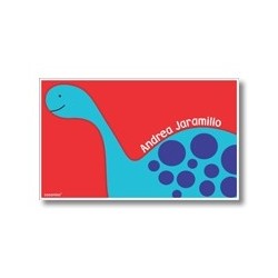 p6507 rojo - Tarjetas de presentación - Dinosaurio 