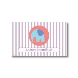 p6701 violeta - Tarjetas de presentación - Elefante