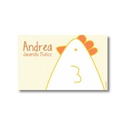 Label cards - chick