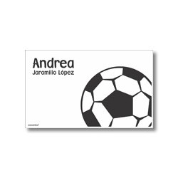 Label cards - football