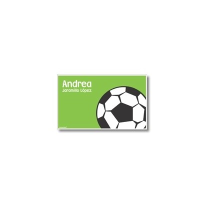 p6210 verde - Tarjetas de presentación - Fútbol