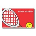 p6405 rojo - Tarjetas de presentación - Tenis