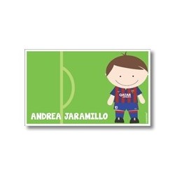 Label cards - football
