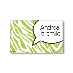 Label cards - animal print