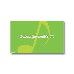 Label cards - music