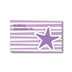 p3208 violeta - Tarjetas de presentación - Estrellas