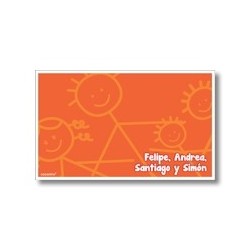 p3810 naranja - Tarjetas de presentación - Familia