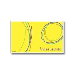 p5604 amarillo - Tarjetas de presentación - Circulos