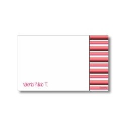 p7208 rosado - Tarjetas de presentación - Rayas