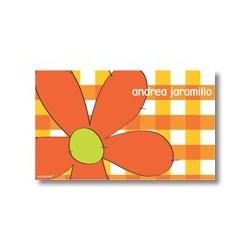 p1904 naranja - Tarjetas de presentación - Flores