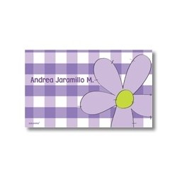 p1904 violeta - Tarjetas de presentación - Flores