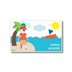 Label cards - Pirate