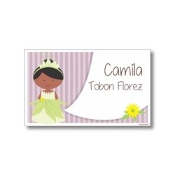 Label cards - Tiana