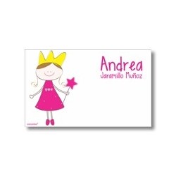 Label cards - princess