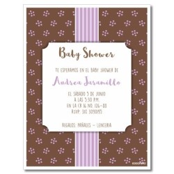b0005 S Violeta - Invitaciones - Baby Shower