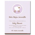 b0010 S Violeta - Invitaciones - Baby Shower Oveja