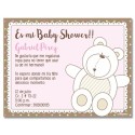 b0035 S Rosado - Invitaciones - Baby Shower 