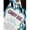 c0265 - Birthday invitations - Candy Bar